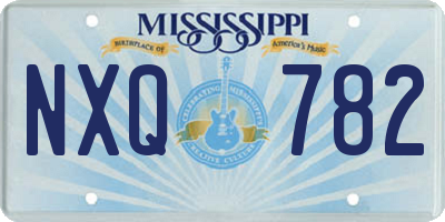 MS license plate NXQ782