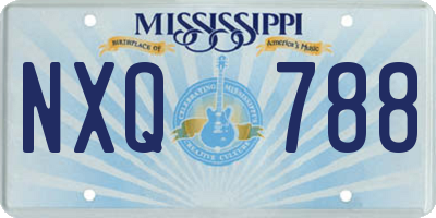 MS license plate NXQ788