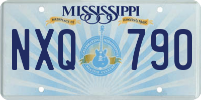 MS license plate NXQ790
