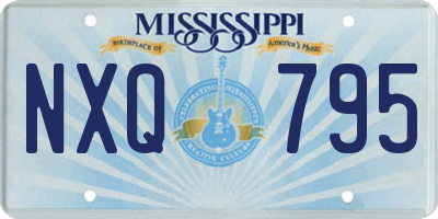 MS license plate NXQ795