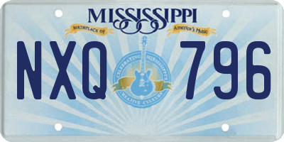 MS license plate NXQ796