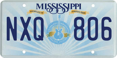 MS license plate NXQ806