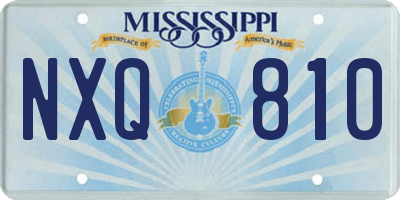 MS license plate NXQ810