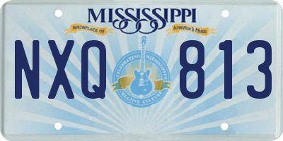 MS license plate NXQ813