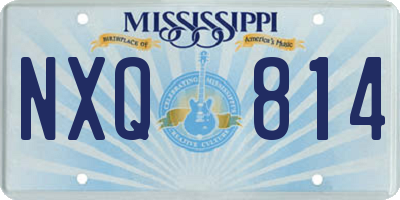 MS license plate NXQ814