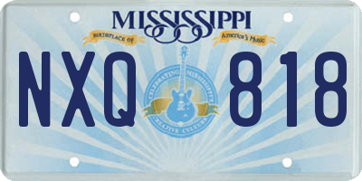 MS license plate NXQ818