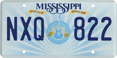 MS license plate NXQ822