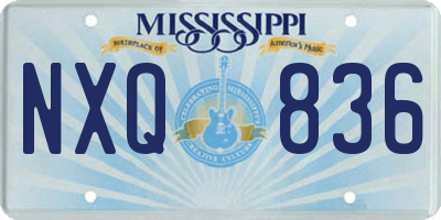 MS license plate NXQ836