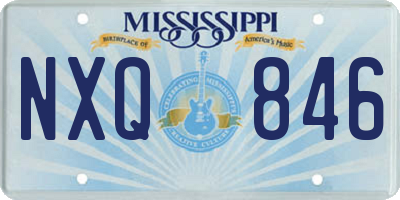 MS license plate NXQ846