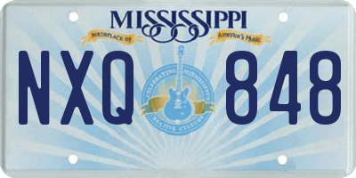 MS license plate NXQ848