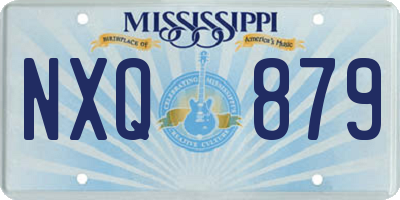 MS license plate NXQ879