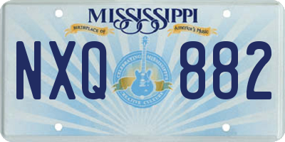 MS license plate NXQ882