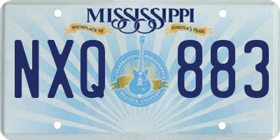 MS license plate NXQ883