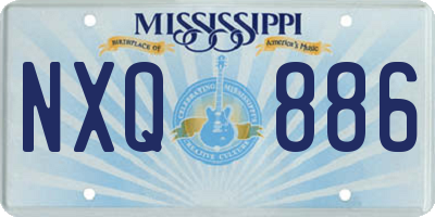 MS license plate NXQ886