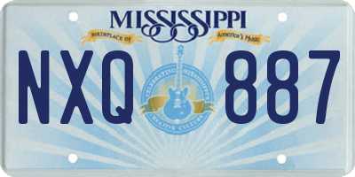 MS license plate NXQ887