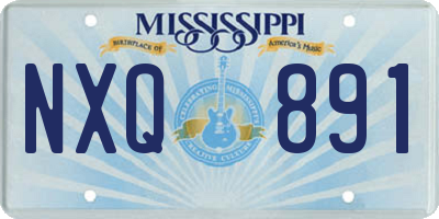 MS license plate NXQ891