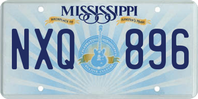 MS license plate NXQ896