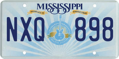 MS license plate NXQ898