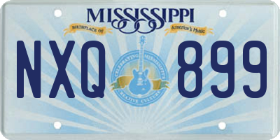 MS license plate NXQ899
