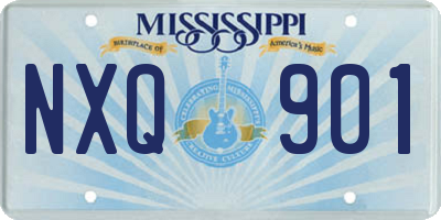 MS license plate NXQ901