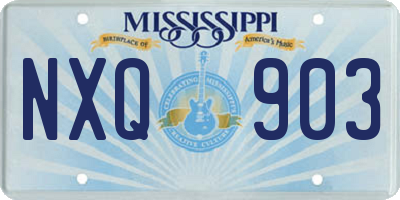 MS license plate NXQ903
