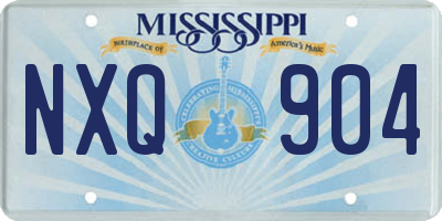MS license plate NXQ904