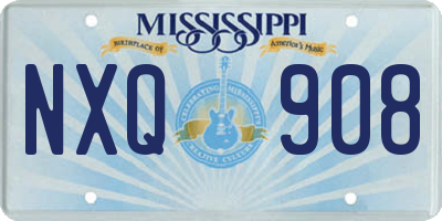 MS license plate NXQ908