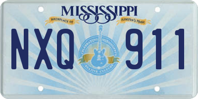 MS license plate NXQ911