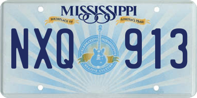 MS license plate NXQ913