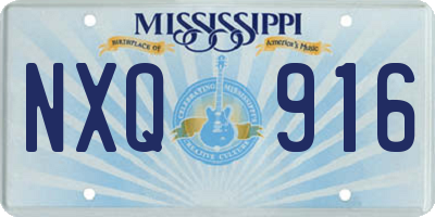 MS license plate NXQ916
