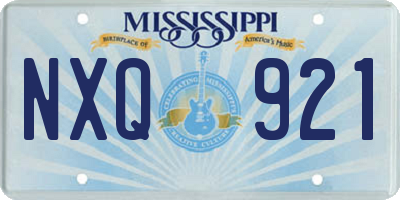 MS license plate NXQ921