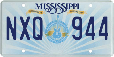 MS license plate NXQ944