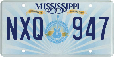 MS license plate NXQ947