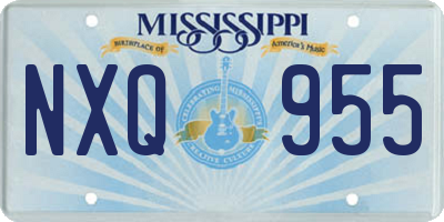 MS license plate NXQ955