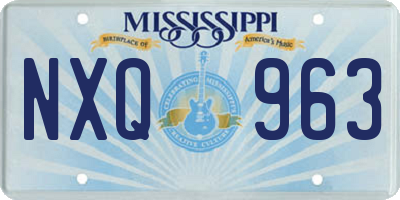 MS license plate NXQ963