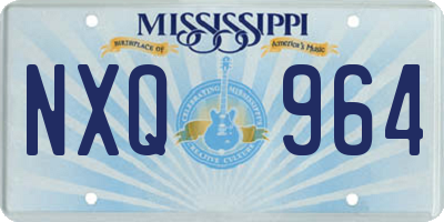 MS license plate NXQ964