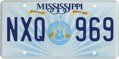 MS license plate NXQ969