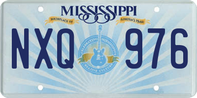 MS license plate NXQ976
