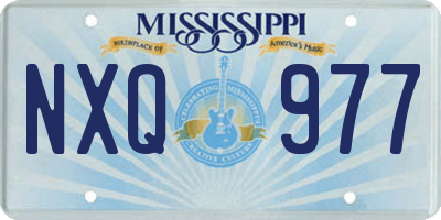 MS license plate NXQ977