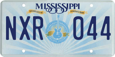 MS license plate NXR044