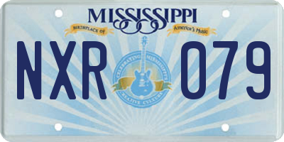 MS license plate NXR079