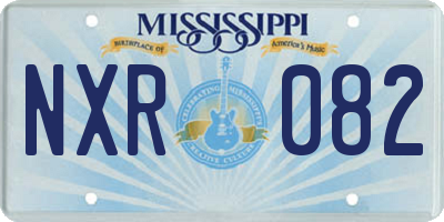 MS license plate NXR082
