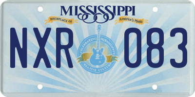 MS license plate NXR083