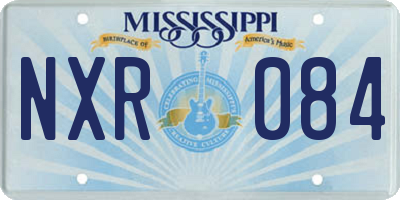 MS license plate NXR084