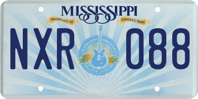 MS license plate NXR088