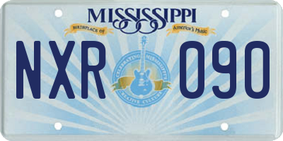 MS license plate NXR090