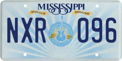 MS license plate NXR096
