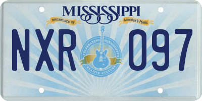 MS license plate NXR097
