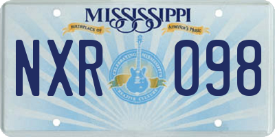 MS license plate NXR098