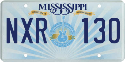 MS license plate NXR130
